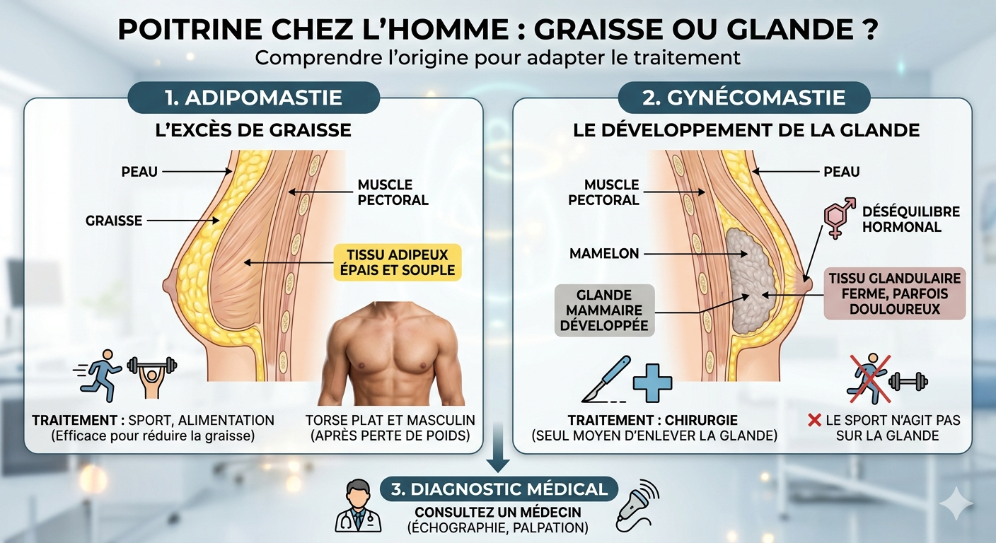 GYNECOMASTIE CHEZ L'HOMME : CAUSES, SOLUTIONS ET RÉSULTATS