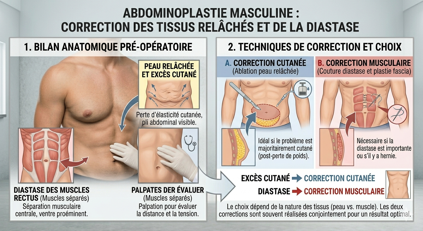 Abdominoplastie masculine : reprendre le contrôle de son abdomen après une perte de poids