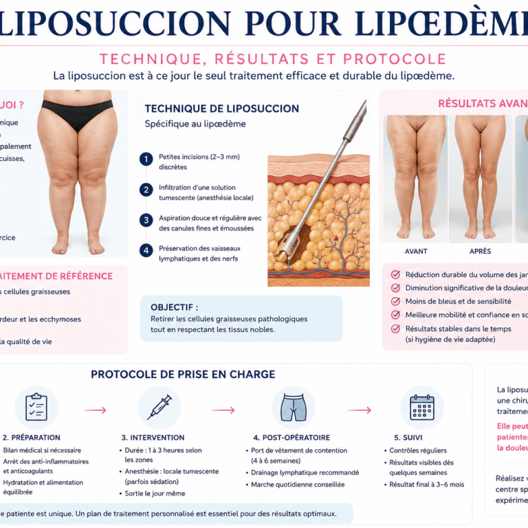 Liposuccion pour lipœdème au Maroc : Technique, Résultats et Protocole`