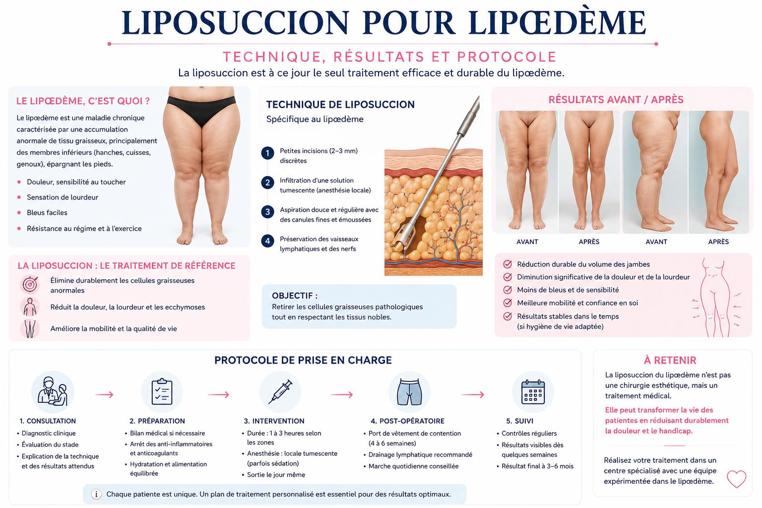 Liposuccion pour lipœdème au Maroc : Technique, Résultats et Protocole`