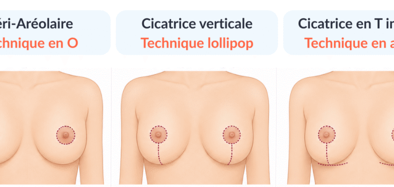 Cicatrisation après réduction mammaire